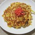 クック44CKXA☆'s cooksnap of when they made 納豆お好み焼き(簡単キャベツ版）*:・.