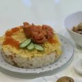 NANA☆キッチン's cooksnap of when they made ひな祭りに♡ちらし寿司ケーキ.