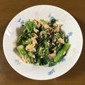 早起きまま's cooksnap of when they made 菜の花とツナと塩昆布の和え物.