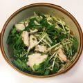 かおかおかおりん☆'s cooksnap of when they made 水菜シャキッと鶏のささみの梅肉和えサラダ.