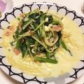 Maaaaami8's cooksnap of when they made 牛乳でできる＊クリームパスタ・スパゲティ.
