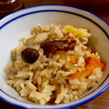 クック6J85QP☆'s cooksnap of when they made さんま缶ときのこの炊き込みご飯.