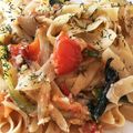 lune7's cooksnap of when they made フェタチーズとトマトのパスタ.