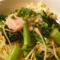 クックVNSB48☆'s cooksnap of when they made のらぼう菜とジャコのパスタ.