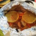 あいらマミー♡'s cooksnap of when they made 虹鱒のレモンバターホイル焼き.
