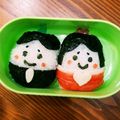 ☆しぃの☆'s cooksnap of when they made 雛祭り 簡単 キャラ弁＊俵型のお雛様.