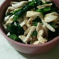 saorinlin's cooksnap of when they made 菜の花と鶏むね肉の辛子あえ.
