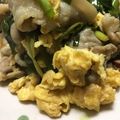 harutama's cooksnap of when they made 春のニラと豚こま＆卵の唐辛子炒め♪.