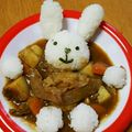 ぽん吉っつあん's cooksnap of when they made 温泉クマさんのエコカレー.