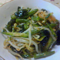 のじまさん's cooksnap of when they made もやしといんげんのピリ辛中華ごま和え。.