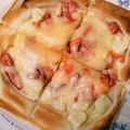 catail's cooksnap of when they made アンチョビ？とポテトのパリパリピザ.