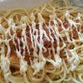 sssss13's cooksnap of when they made かつお節マヨスパゲティ.