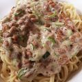 クックXEQXGJ☆'s cooksnap of when they made 息子宛⑩「簡単大盛納豆スパゲティ」.