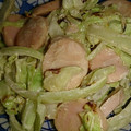 なっしー01's cooksnap of when they made 魚肉ソーセージとキャベツのマヨ醤油炒め.