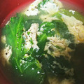 ゆうこさんです's cooksnap of when they made 超簡単♪レタスとたまごのスープ.