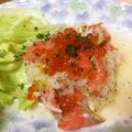 毎日楽しい's cooksnap of when they made 秋味スモークサーモンとイクラのマリネ.