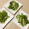 毎日楽しい's cooksnap of when they made 山芋ときゅうりと水菜の梅サラダ.