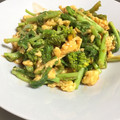 はらぺこayu's cooksnap of when they made 菜の花と卵の甘酢炒め.