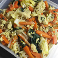もりのりころ's cooksnap of when they made ぶなじめじと凍り豆腐の旬野菜の卵とじ.