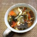 GoGo島みかん's cooksnap of when they made わかたまスープ.