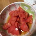 a_y_a0612's cooksnap of when they made ミツカン「すし酢」で！簡単トマトサラダ♡.