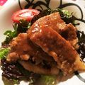 がままゆ's cooksnap of when they made 桜ご飯の酢飯と、豚ロースの甘辛照り焼き.