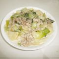 のかまるこ's cooksnap of when they made チンゲン菜とじゃが芋と豚肉のクリーム煮☆.