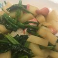 2みーちゃん's cooksnap of when they made じゃがいもベーコンほうれん草の炒め物.
