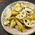 まりおっかあ's cooksnap of when they made スパイシーなさつま芋と蓮根・くるみ.