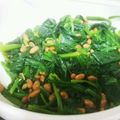 ｍｍ（ﾐﾘ）'s cooksnap of when they made 決め手はごま油‼～ほうれん草の納豆あえ～.