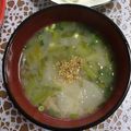chi−ちゃん's cooksnap of when they made かぶとじゃこのお味噌汁.