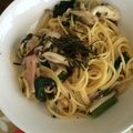 やっきー。's cooksnap of when they made 即席お吸いもの♪和風パスタ.