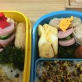 ミニ太郎chan's cooksnap of when they made 簡単♫お弁当✿魚肉ソーセージ＆きゅうり.