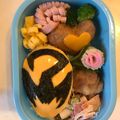 ゆうつま's cooksnap of when they made キュウレンジャーサソリオレンジ♡キャラ弁.