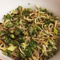 kawaramono's cooksnap of when they made セロリの葉のおかか炒め.