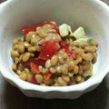 SoMiNemama's cooksnap of when they made アボカド納豆with福神漬け.
