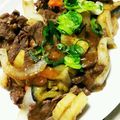 はつこ～'s cooksnap of when they made じゃがとナスが旨い！牛肉の中華ポン酢炒め.