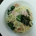 ma___111's cooksnap of when they made きゅうりの漬物とクリームチーズのパスタ.