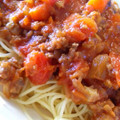 テトラ☆ポット's cooksnap of when they made スパゲティミートソース【柏市学校給食】.