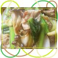 ＭＡＹＯＭＡＹＯ　's cooksnap of when they made 豚肩ロースと小松菜のオイスターソース炒め.