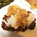 なばなんば's cooksnap of when they made 鶏挽肉のえのき生姜ハンバーグ.