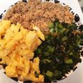 かぼちゃ✩'s cooksnap of when they made とっても簡単ー♡ご飯がすすむ三色そぼろ丼.