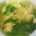ミサシオハヤ♪'s cooksnap of when they made 簡単 水菜のピリ辛スープ.
