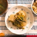 yananana's cooksnap of when they made 葉っぱも丸ごと♪カブと豚肉の煮物.