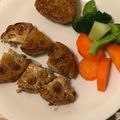 akan_chan's cooksnap of when they made サバと豆腐でヘルシー♡れんこんの挟み焼き.