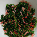 garnet126's cooksnap of when they made エビとほうれん草のおひたし.