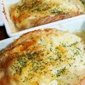 智恵ちゃんのつく恋慕's cooksnap of when they made 車麩で　オニオングラタンスープ.