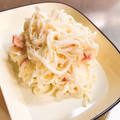 ぱんだ170071's cooksnap of when they made 大根とカニカマのゴママヨサラダ☆.