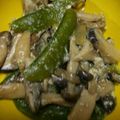 つっちーという人's cooksnap of when they made スナップエンドウときのこの炒め物.