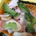 紅葉ｙ's cooksnap of when they made ゴーヤとベーコンの簡単ガーリック炒め♬.